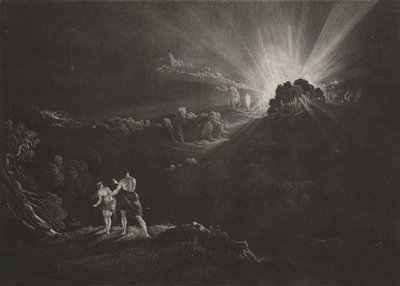 Aproximación del Arcángel Miguel, c.1827 de John Martin