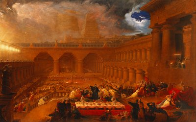 El festín de Baltasar, 1820 de John Martin