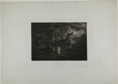 Cristo Tentado en el Desierto de John Martin