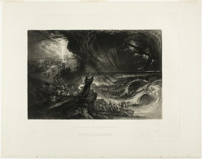 Destrucción de las huestes del faraón, de Ilustraciones de la Biblia de John Martin