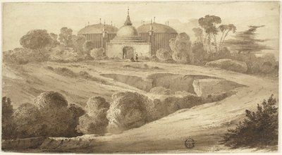 Paisaje oriental fantástico de John Martin