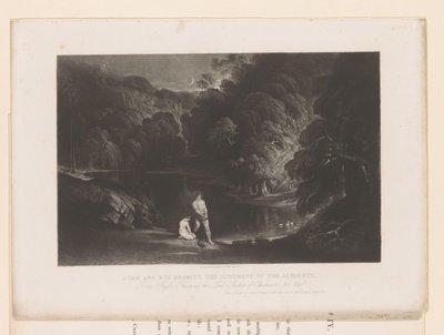 Dios le dice a Adán y a Eva que se vayan
Adán y Eva escuchando el juicio del Todopoderoso (título en el objeto)
Illustraties bij de bijbel (título de la serie)
Ilustraciones de la Biblia (título de la serie) de John Martin
