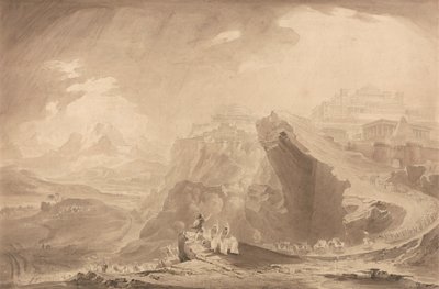 Josué ordena al Sol que se detenga de John Martin