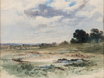 Paisaje (posiblemente Richmond Park, Londres) de John Martin