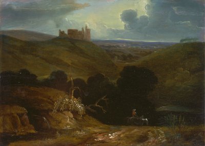 Paisaje con castillo de John Martin