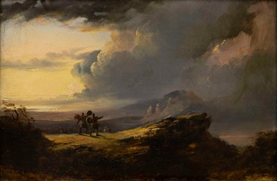 Macbeth y Banquo se encuentran con las tres brujas, 1849-1851 de John Martin