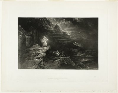 Moisés Rompe las Tablas, de Ilustraciones de la Biblia de John Martin