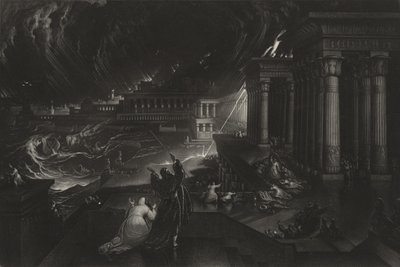 Séptima plaga, c.1824 (mezzotinta) de John Martin
