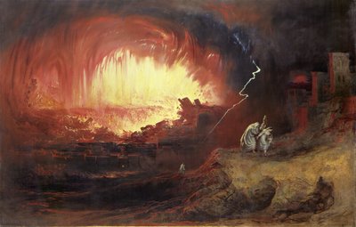 La destrucción de Sodoma y Gomorra de John Martin