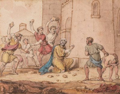La lapidación de San Esteban de John Martin