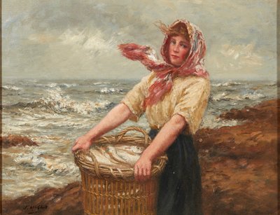 La pesca del día (óleo sobre lienzo) de John McGhie