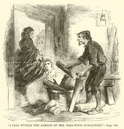 Ilustración para Historia de dos ciudades de Charles Dickens de John McLenan