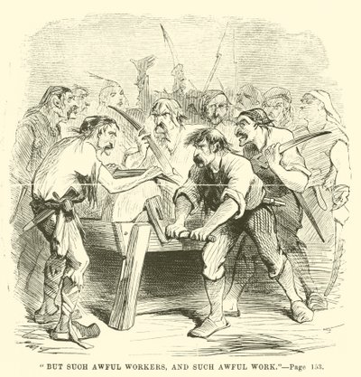 Ilustración para Historia de dos ciudades de Charles Dickens de John McLenan