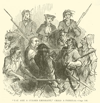 Ilustración de Historia de dos ciudades de Charles Dickens de John McLenan
