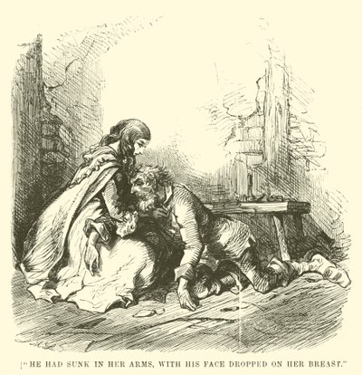 Ilustración de Historia de dos ciudades de Charles Dickens de John McLenan