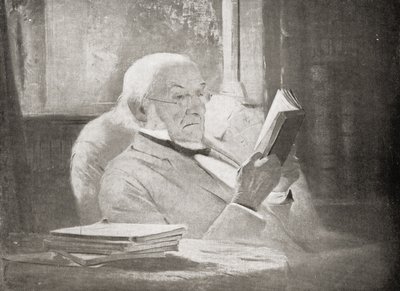 William Ewart Gladstone en la vejez, ilustración de 