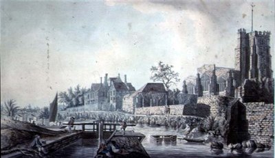Iglesia de Todos los Santos y el Palacio del Arzobispo, Maidstone de John Melchior Barralet