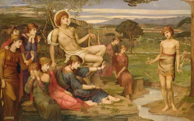 Apolo y Marsias de John Melhuish Strudwick