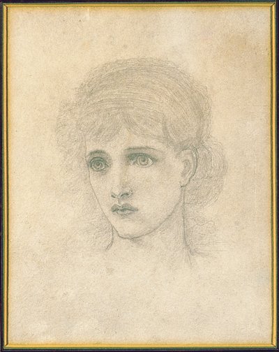 Cabeza de una mujer de John Melhuish Strudwick