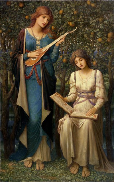 When Apples were Golden and Songs were Sweet but Summer had Passed Away, c.1906 (óleo sobre lienzo) de John Melhuish Strudwick