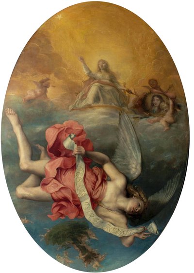 Astraea regresa a la Tierra (La apoteosis de Carlos II) de John Michael Wright