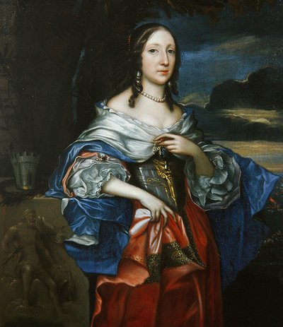 Retrato de una dama que se cree es Elizabeth Claypole de John Michael Wright
