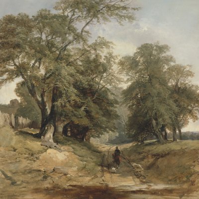 Un paisaje con un jinete de John Middleton