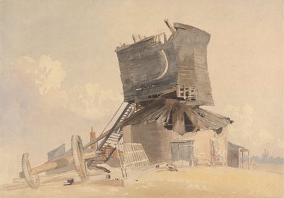 Un molino de viento dañado por la tormenta de John Middleton