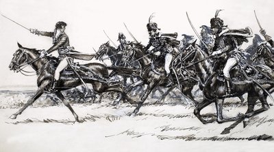 Carga de caballería de John Millar Watt