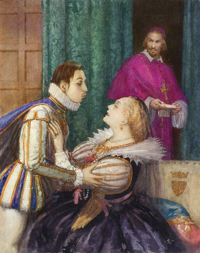 Richelieu, el Gran Cardenal (gouache sobre papel) de John Millar Watt