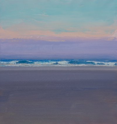 Olas al atardecer de John Miller