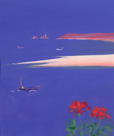 Godrevy y barco azul, 1999 de John Miller