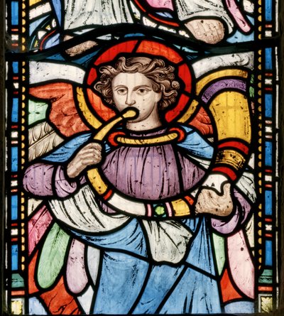 Ángel tocando una trompeta de John Millner Allen