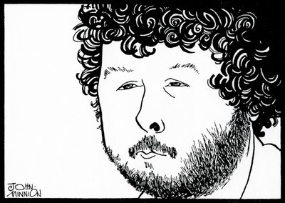BIRTWISTLE, Harrison - caricatura de John Minnion Compositor inglés de John Minnion