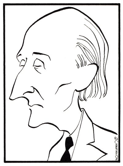 Frederick Delius - caricatura de John Minnion - compositor inglés - 29 de enero de 1862 - 10 de junio de 1934 de John Minnion