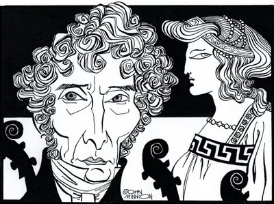 Luigi Cherubini con Médée (personaje de la ópera cómica del mismo nombre) de John Minnion