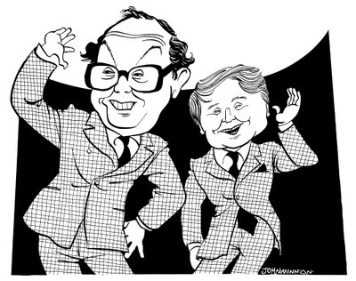 Morcambe y Wise - caricatura de John Minnion de John Minnion