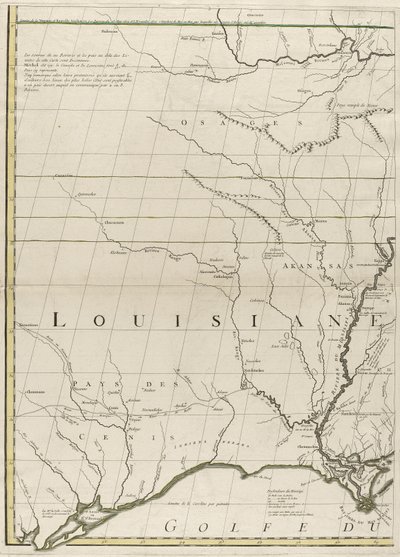 Mapa de los dominios británicos y franceses en América, 1756 de John Mitchell