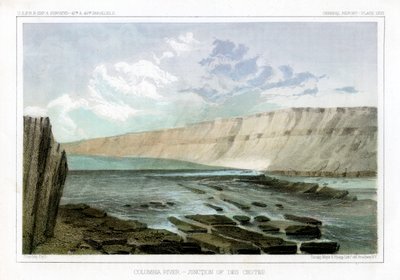Río Columbia, Unión de los Des Chutes, 1856 de John Mix Stanley