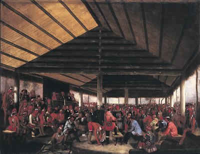 Consejo Internacional Indio (Celebrado en Tallequah, Territorio Indio, en 1843) de John Mix Stanley