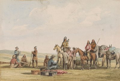 teniente Envío de Crovers - Regreso del gobernador Stevens a Fort Benton de John Mix Stanley