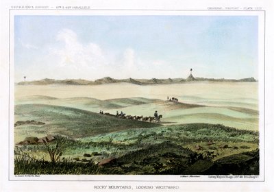 Las Montañas Rocosas, mirando hacia el oeste, EE.UU., 1856 de John Mix Stanley