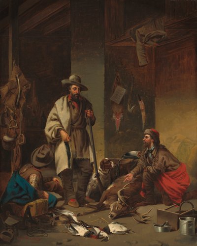 La cabaña del trampero, 1858 de John Mix Stanley