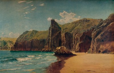 Acantilados en Barlow, c. 1877 de John Mogford
