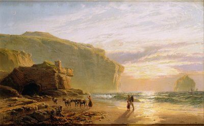 Frente a la Costa de Cornualles, o Trebariwith Strand de John Mogford