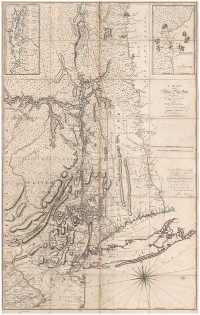 Mapa de la provincia de Nueva York... por el capitán Montresor de John Montresor