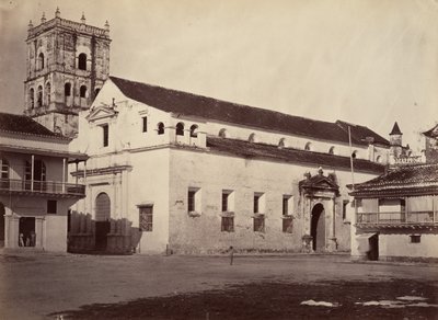 Paisaje tropical, Catedral, Cartagena, 1871 de John Moran