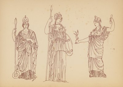 Traje femenino de la Antigua Grecia (litografía) de John Moyr Smith