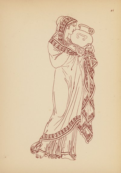Traje femenino de la Antigua Grecia (litografía) de John Moyr Smith