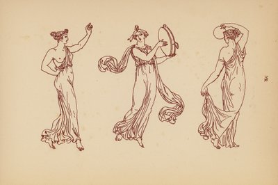 Traje femenino de la Antigua Grecia (litografía) de John Moyr Smith